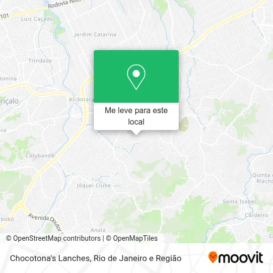 Chocotona's Lanches mapa