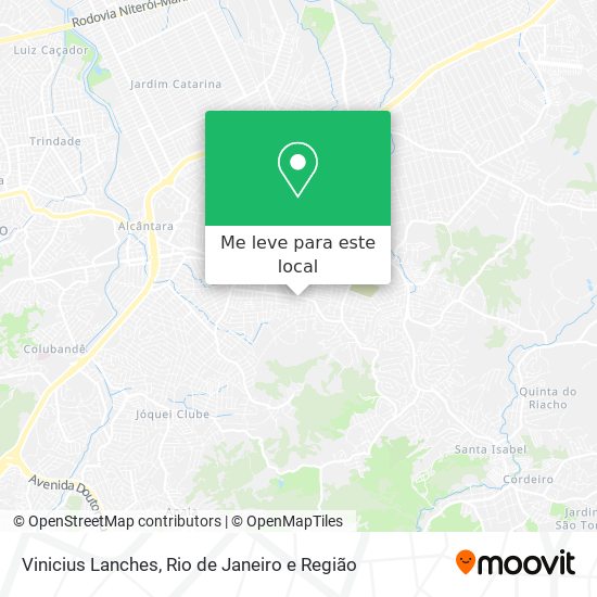 Vinicius Lanches mapa