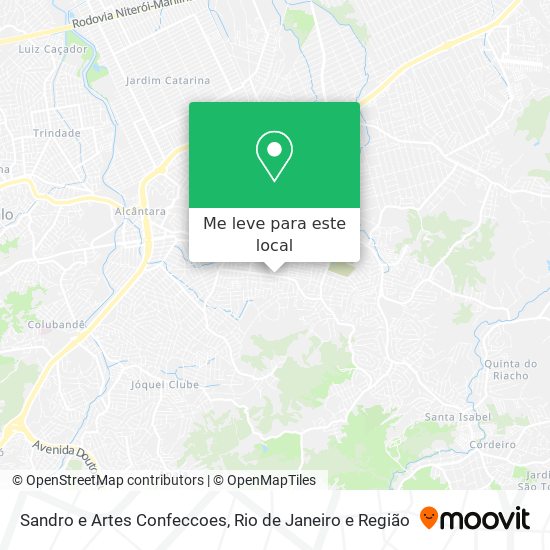 Sandro e Artes Confeccoes mapa