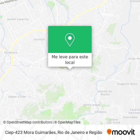 Ciep-423 Mora Guimarães mapa