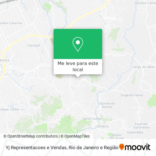 Yj Representacoes e Vendas mapa