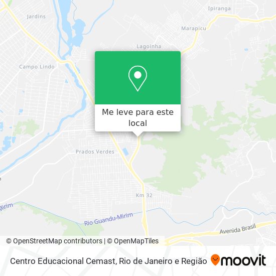 Centro Educacional Cemast mapa
