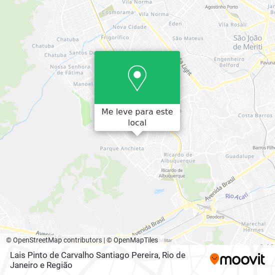 Lais Pinto de Carvalho Santiago Pereira mapa