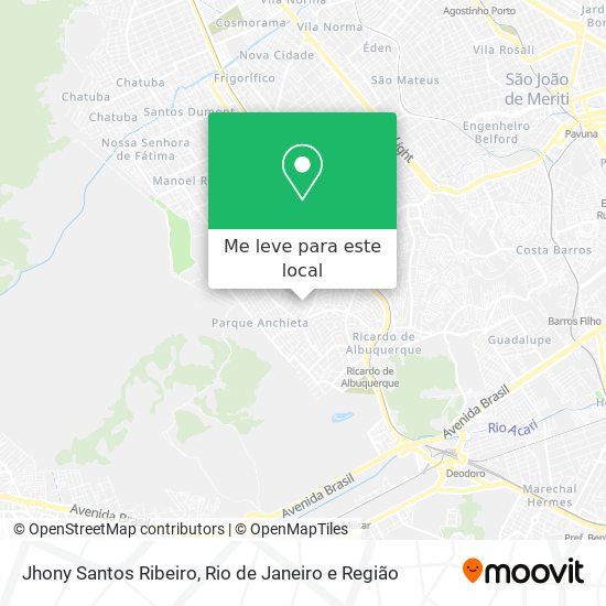 Jhony Santos Ribeiro mapa