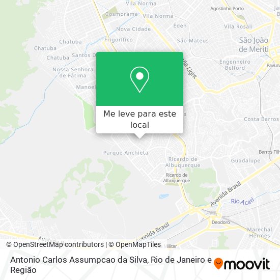 Antonio Carlos Assumpcao da Silva mapa