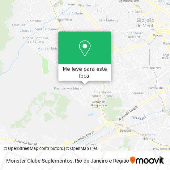 Monster Clube Suplementos mapa