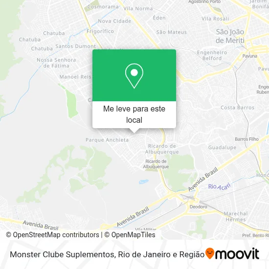 Monster Clube Suplementos mapa