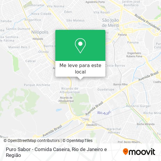 Puro Sabor - Comida Caseira mapa