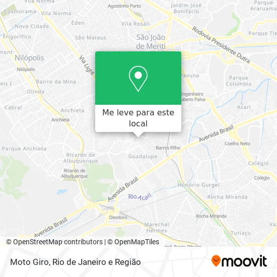 Moto Giro mapa