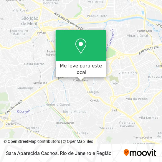 Sara Aparecida Cachos mapa