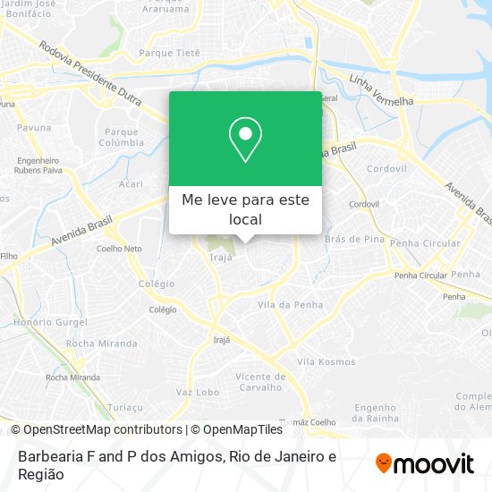 Barbearia F and P dos Amigos mapa