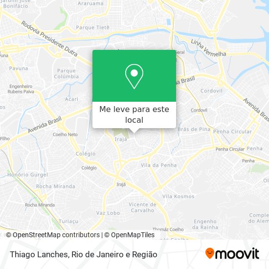 Thiago Lanches mapa