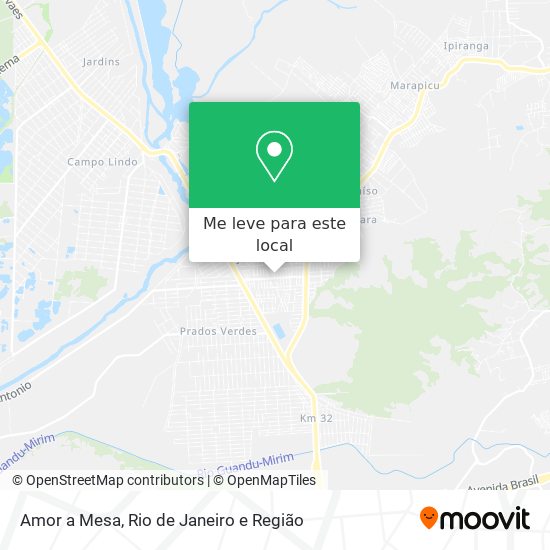 Amor a Mesa mapa