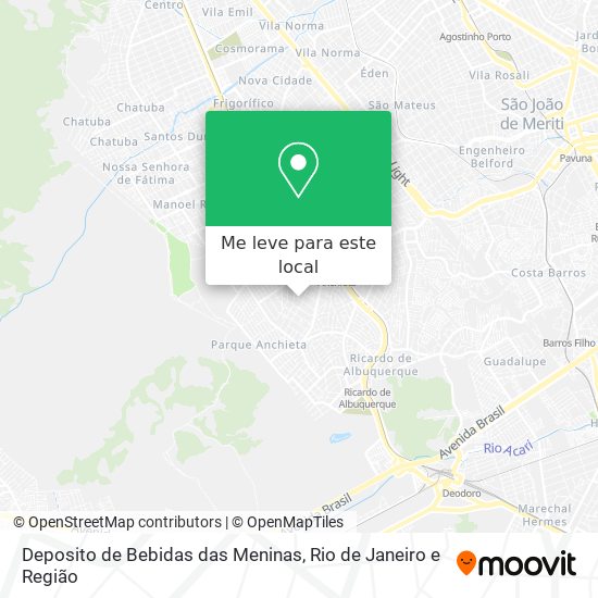 Deposito de Bebidas das Meninas mapa