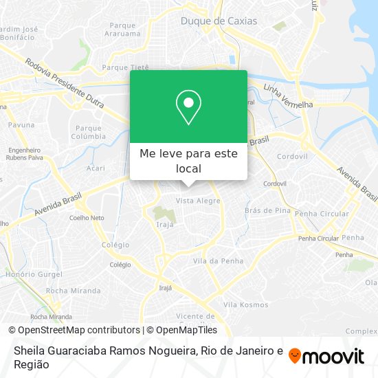 Sheila Guaraciaba Ramos Nogueira mapa