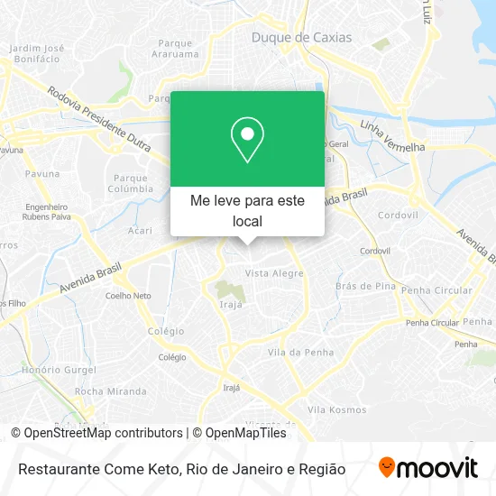 Restaurante Come Keto mapa