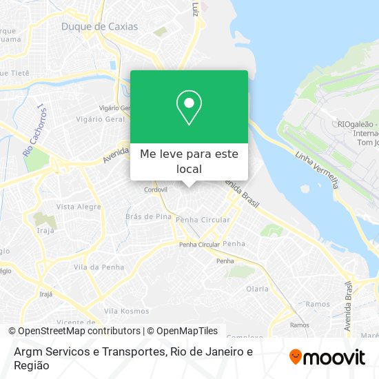 Argm Servicos e Transportes mapa