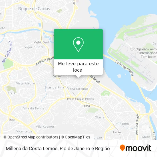 Millena da Costa Lemos mapa