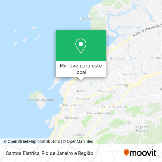 Santos Eletrica mapa