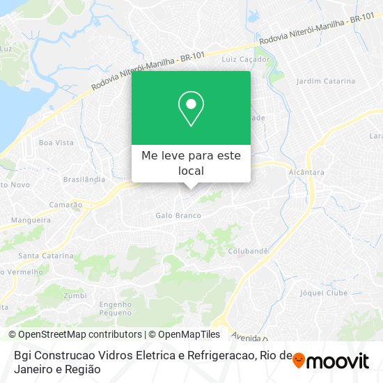 Bgi Construcao Vidros Eletrica e Refrigeracao mapa