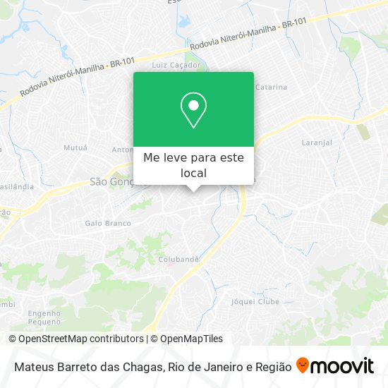Mateus Barreto das Chagas mapa