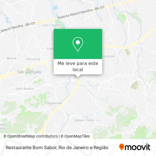 Restaurante Bom Sabor mapa