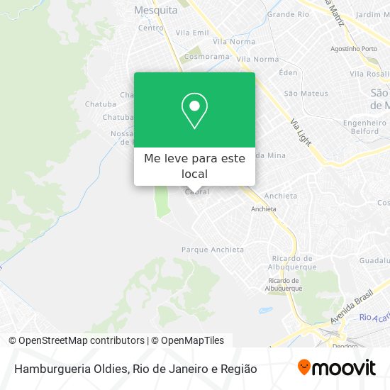 Hamburgueria Oldies mapa