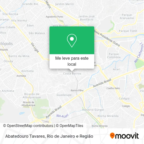 Abatedouro Tavares mapa