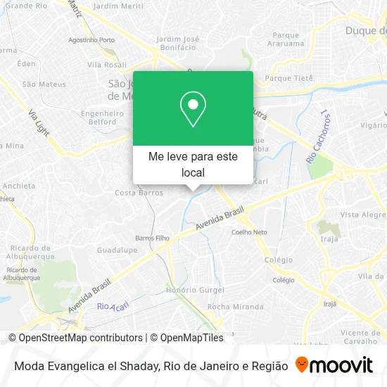 Moda Evangelica el Shaday mapa