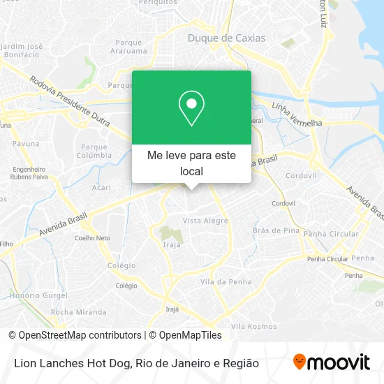 Lion Lanches Hot Dog mapa
