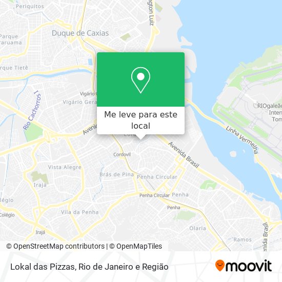 Lokal das Pizzas mapa