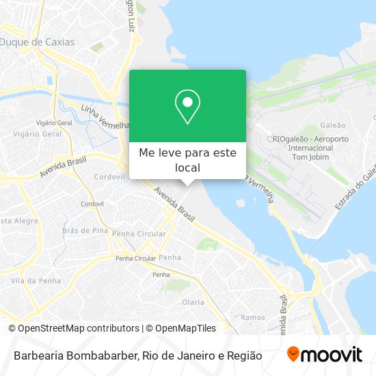 Barbearia Bombabarber mapa