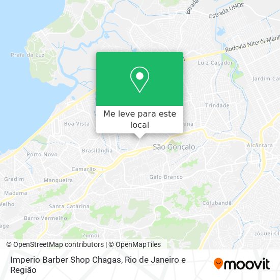 Imperio Barber Shop Chagas mapa
