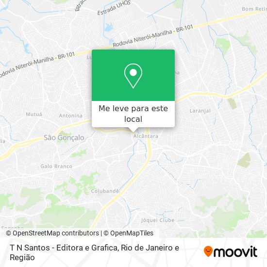 T N Santos - Editora e Grafica mapa