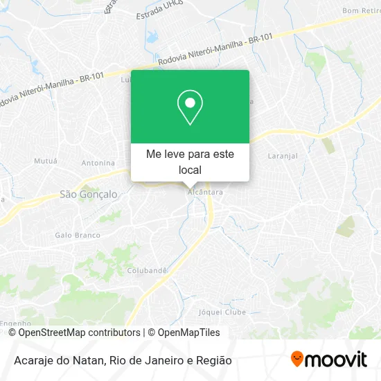 Acaraje do Natan mapa