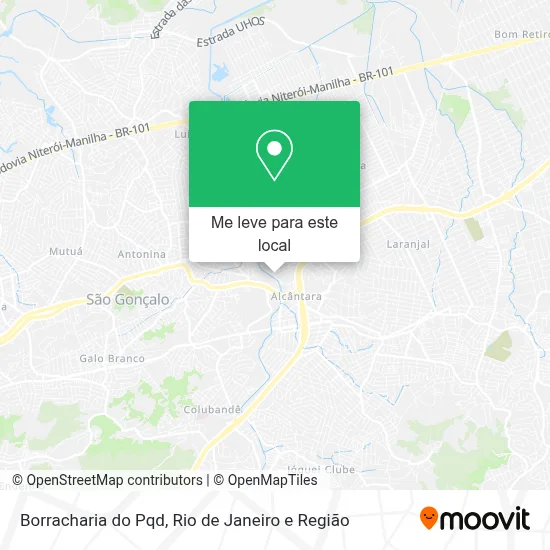 Borracharia do Pqd mapa
