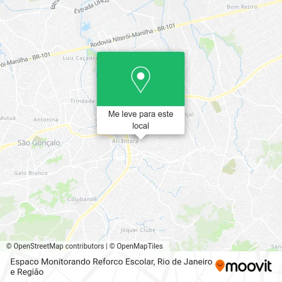 Espaco Monitorando Reforco Escolar mapa