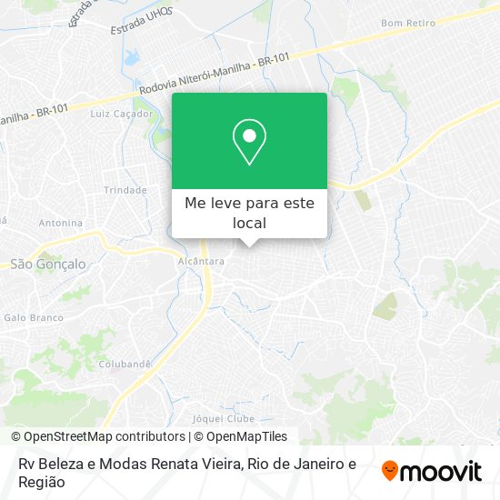 Rv Beleza e Modas Renata Vieira mapa