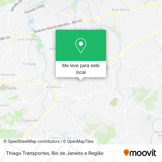 Thiago Transportes mapa