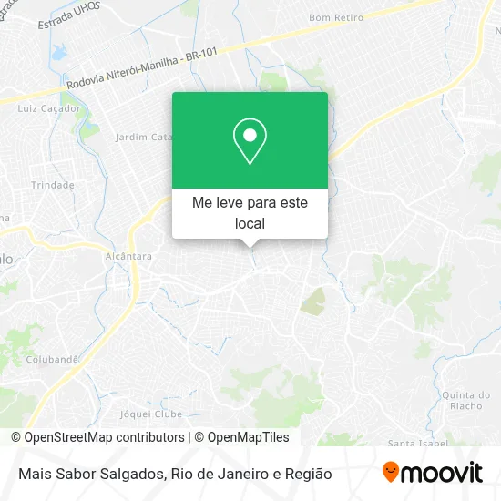 Mais Sabor Salgados mapa