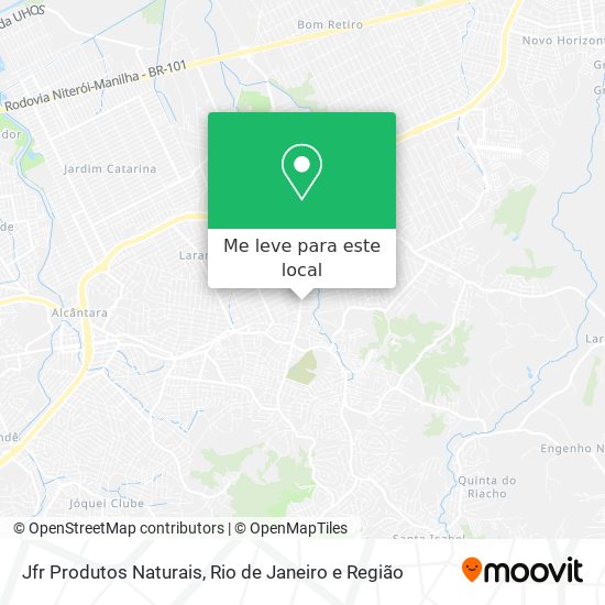 Jfr Produtos Naturais mapa