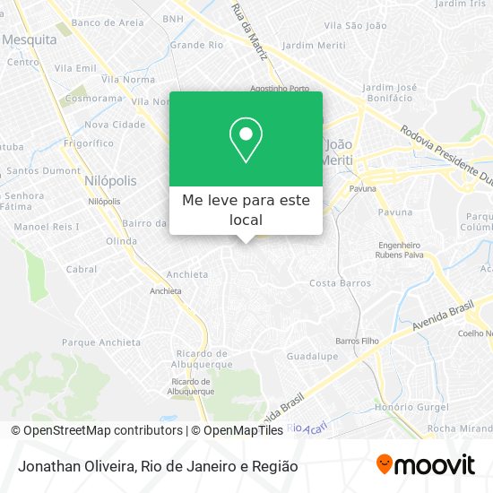 Jonathan Oliveira mapa