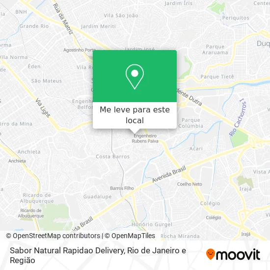 Sabor Natural Rapidao Delivery mapa