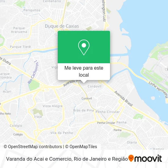 Varanda do Acai e Comercio mapa