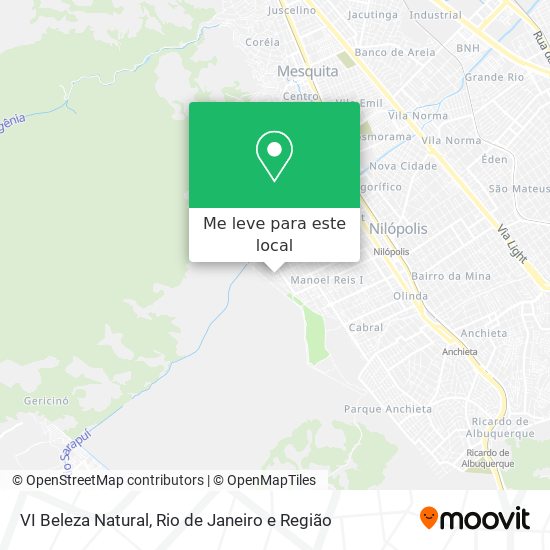 VI Beleza Natural mapa