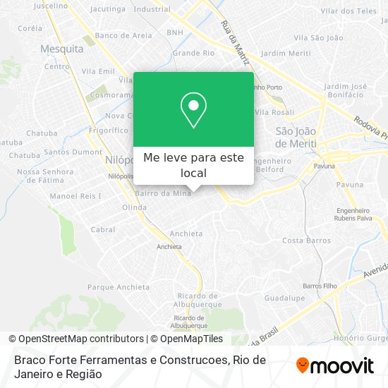 Braco Forte Ferramentas e Construcoes mapa