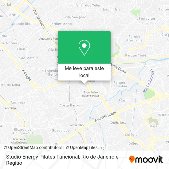 Studio Energy Pilates Funcional mapa
