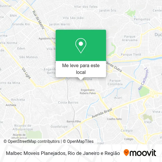 Malbec Moveis Planejados mapa