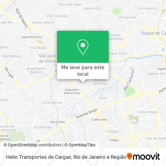 Helio Transportes de Cargas mapa