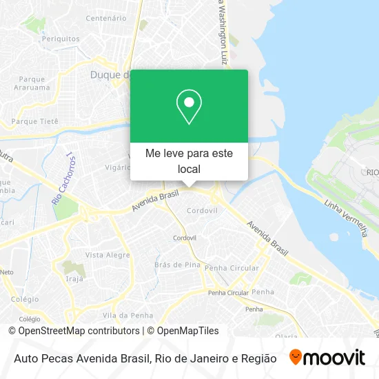 Auto Pecas Avenida Brasil mapa